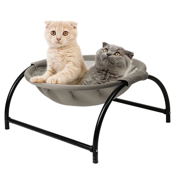 Heavy Duty Floor Cat Hammock with Stand - Waterproof & Durable - Gray, Only Cloth Bag
