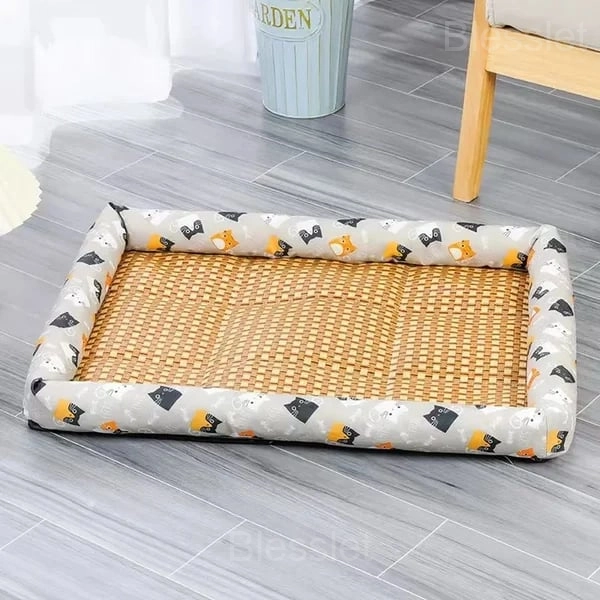 Cooling Pet Ice Pad Mat with Anti-Slip Design for Summer Comfort - Grey, S ( 40*30cm/16*12in)