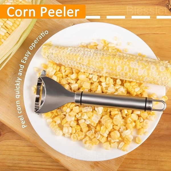 Premium Stainless Steel Corn Planer Cutter for Easy Kernel Removal - 👑Buy 3 Get 3 Free (6 Pcs)--Best Value