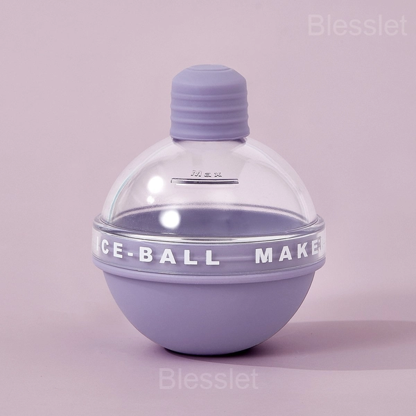 Creative Light Bulb-Shaped Silicone Ice Ball Molds, BPA-Free - Purple